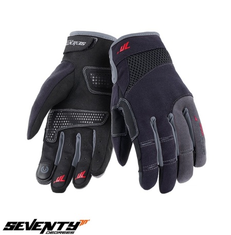 Manusi femei Urban vara Seventy model SD-C50 negru/gri - degete tactile
