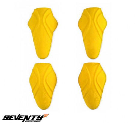 Set protectii umeri + coate Seventy model SD-A11 – culoare: galben – (set 4 bucati)