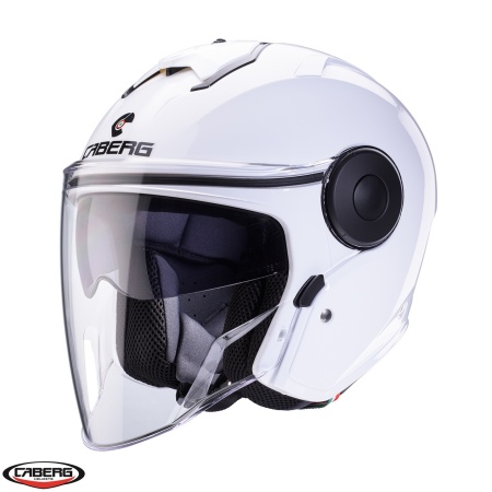 Casca open face (jet) Caberg model Soho SV A1 alb lucios