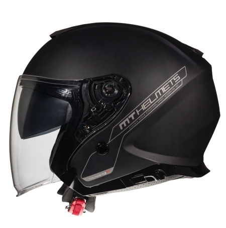 Casca open face MT Thunder III SV Jet A1 negru mat (ochelari soare integrati) – tip MT-V-19 (copie)