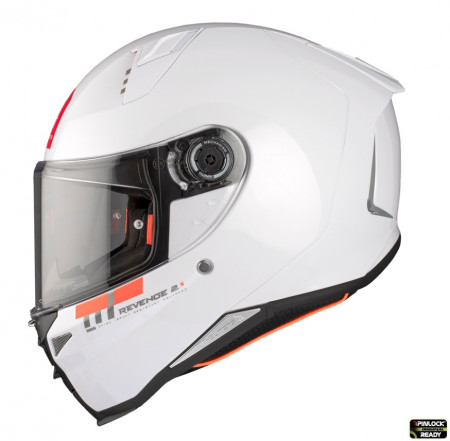 Casca integrala MT Revenge 2 S A0 alb lucios - omologare noua ECE 22.06 - tip viziera: MT-V-14B