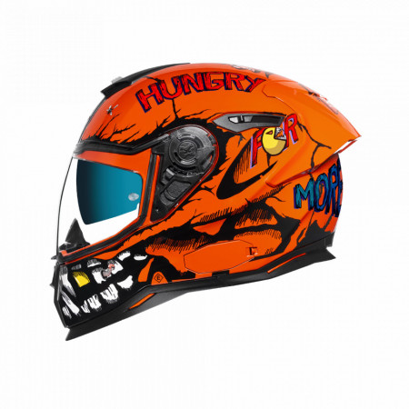 Casca moto Nexx SX.100R Hungry Miles Orange (pinlock inclus)