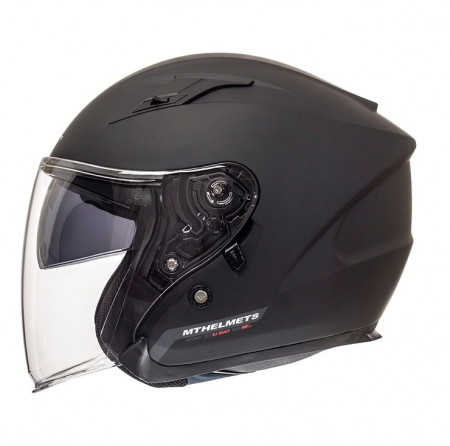 Casca open face motociclete MT Avenue SV negru mat (ochelari soare integrati)