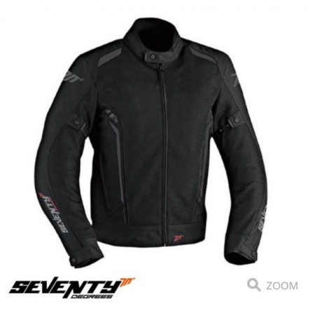 Geaca (jacheta) motociclete femei Touring vara Seventy model SD-JT36 culoare: negru/gri
