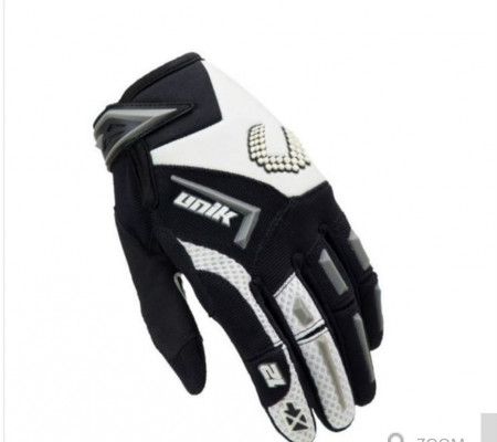 Manusi motociclete cross-enduro unisex Unik Racing culoare: negru
