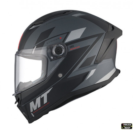 Casca moto MT Stinger 2 Zivze C2 negru/gri mat