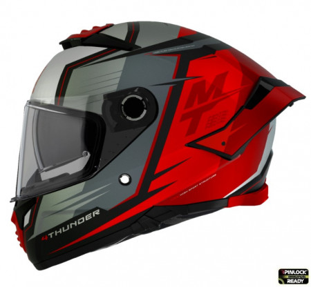 Casca integrala MT Thunder 4 SV Pental B5 rosu mat (ochelari soare integrati)