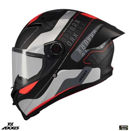 Casca integrala Axxis Fenix Ork B5 rosu mat - tip viziera: MT-V-31B - DKS429
