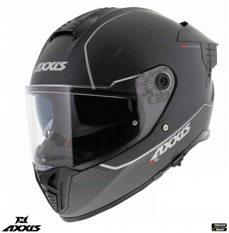 Casca integrala Axxis Hawk SV A2 titanium mat (ochelari soare integrati) - tip viziera: MT-V-31