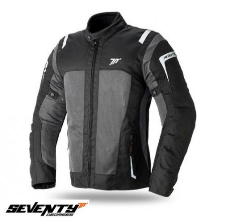 Geaca (jacheta) motociclete barbati Touring Seventy vara model SD-JT44 culoare: negru/gri