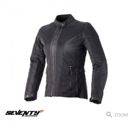 Geaca moto femei vara Seventy SD-JC34 negru