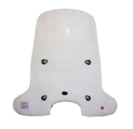 Parbriz mare (inalt) transparent Piaggio Liberty (97-05) 2T-4T AC 50-125-150cc - tije fixare cromate