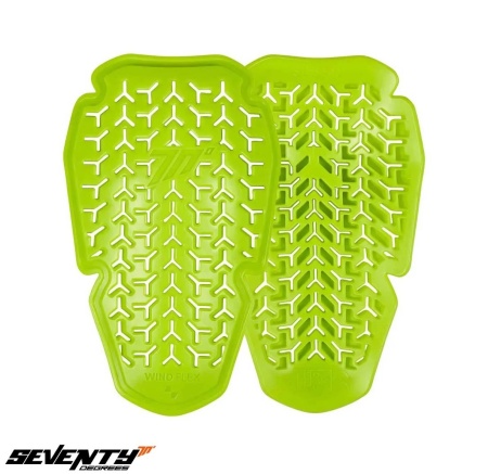 Set protectii umeri femei omologate Seventy model SD-A33 Windflex Small (Level 2) – culoare: verde fluor
