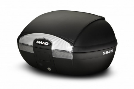 Top case SHAD SH45 Negru -placa si sistem de prindere inclus