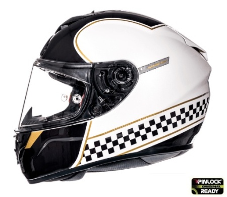 Casca integrala motociclete MT Rapide Revival B1 alb/negru lucios (fibra sticla)