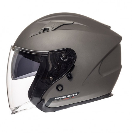 Casca open face motociclete MT Avenue SV titanium mat (ochelari soare integrati)