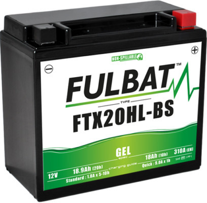 Baterie cu gel FULBAT FTX20HL-BS GEL (YTX20HL-BS GEL)