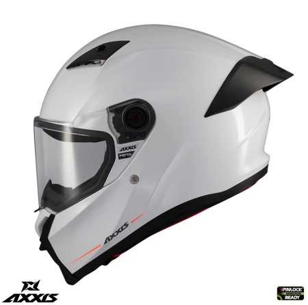 Casca integrala Axxis Fenix A0 alb lucios - tip viziera: MT-V-31B - DKS429
