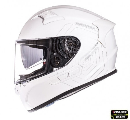 Casca integrala motociclete MT KRE SV alb lucios (fibra sticla) - cu ochelari soare integrati