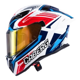 Casca integrala Caberg model Drift Evo II SV Jarama H7 alb/rosu/albastru lucios Pinlock ready - lentila Pinlock inclusa - Img 5