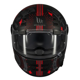 Casca integrala MT Jarama SV Art E5 negru/gri mat - model Retro - Cafe Racer (ochelari soare integrati) - tip viziera: MT-V-32 - Img 6