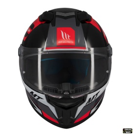 Casca integrala MT Stinger 2 Tron B15 negru/rosu lucios - tip viziera: MT-V-28B - Img 3