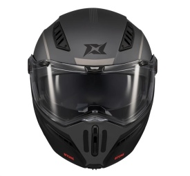 Casca modulabila (flip-up) Axxis GhostFighter SV Bitone C12 gri mat (ochelari soare integrati) – tip viziera: MT-V-36 - Img 8