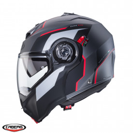 Casca modulabila (flip-up) Caberg model Duke Evo Move L2 SV gun metal (titanium)/negru/rosu mat Pinlock ready - lentila Pinlock inclusa - Img 3