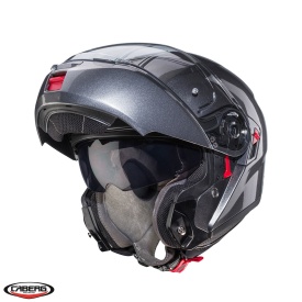 Casca modulabila (flip-up) Caberg model Levo X N1 gri metalic lucios Pinlock ready - lentila Pinlock inclusa (fibra de sticla) - Img 1