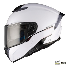 Casca modulabila MT Atom 2 SV A0 alb lucios (ochelari soare integrati) Pinlock Ready - tip viziera: MT-V-35 - Img 5