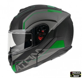 Casca modulabila MT Atom SV Quark A6 verde fluor mat Pinlock ready – tip MT-V-16 - Img 1