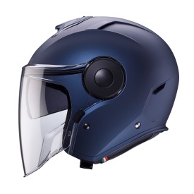 Casca open face (jet) Caberg model Soho SV G8 blue jeans (albastru) mat - Img 5