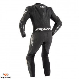 Costum (combinezon) motociclete barbati piele Ixon vara model Jackal MS culoare: negru - Img 2