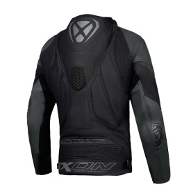 Geaca (jacheta) motociclete barbati piele Racing Ixon vara model Vortex 3 MS culoare: negru - Img 3