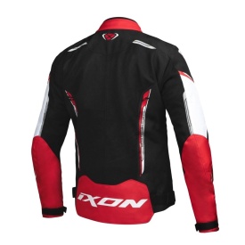 Geaca (jacheta) motociclete barbati Racing/Roadster Ixon vara model Striker AIR WP MS culoare: negru/alb/rosu - Img 4