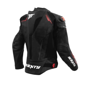 Geaca (jacheta) motociclete barbati Racing Seventy all season/iarna model SD-JL24 Spoiler culoare: negru/rosu - Img 5