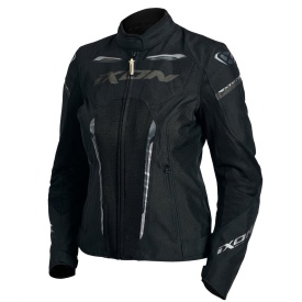 Geaca (jacheta) motociclete femei Racing/Roadster Ixon vara model Striker AIR WPL LS culoare: negru - Img 5