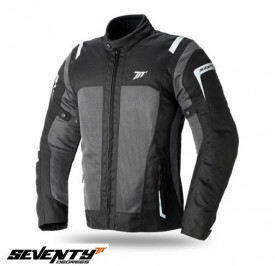 Geaca (jacheta) motociclete femei Touring Seventy vara model SD-JT46 culoare: negru/gri - Img 1