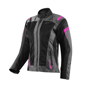 Geaca (jacheta) motociclete femei Touring Seventy vara model SD-JT68 Sahara culoare: gri/fuchsia (roz) - Img 7