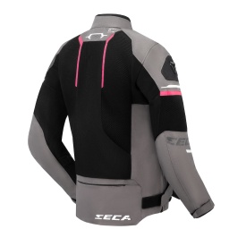 Geaca moto SECA Airflow Fuchsia femei (protectie spate inclusa) - Img 2