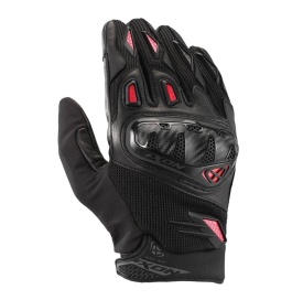 Manusi barbati Roadster vara piele/textil Ixon model Rise Air 2 MS culoare: negru/rosu - degete tactile