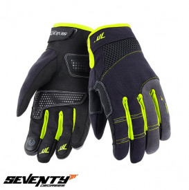 Manusi barbati Urban vara Seventy model SD-C48 negru/galben - degete tactile - Img 1