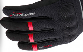 Manusi barbati Urban vara Seventy model SD-C54 negru/rosu - degete tactile - Img 2