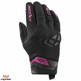 Manusi femei Roadster vara textil/piele Ixon model MIG 2 LS culoare: negru/fuchsia (roz) - degete tactile - Img 1