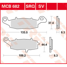 Placute de frana TRW MCB682