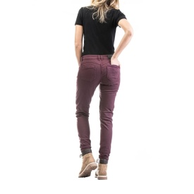Blugi (jeans) moto femei Ixon model Vicky culoare: burgundy (visiniu) (Cordura® Denim) - Img 5