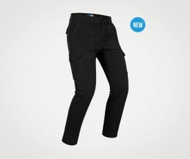 Blugi moto PMJ Aviator black (protectii incluse) AA - Img 1