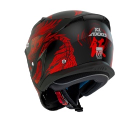 Casca Axxis model Hunter SV ONI B5 rosu mat (ochelari soare integrati) - masca (protectie) barbie si cozoroc detasabile - Img 5