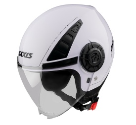 Casca Axxis model Metro S A0 alb lucios (open face) - omologare noua ECE 22.06 - tip viziera: MT-V-26B - Img 7