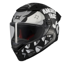 Casca integrala Axxis Fenix Angry Face B2 negru mat - tip viziera: MT-V-31B - DKS429 - Img 5